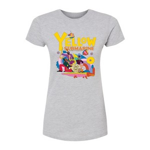 Women's - The Beatles - YS Doodle Fitted Graphic T-Shirt - 1 of 4