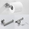 Dracelo 3-Piece Bathroom Hardware Set with Toilet Paper Holder, Towel Ring, Adjustable Towel Bar, Wall Mount Bath Accessory Set - 4 of 4