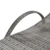 GlasFlength 2PCS Patio Seating Sets, Chaise Lounge Set Furniture With Wicker, Outdoor Seating, UV Resistant, Grey, 25.2"*80.3"*37.4" - 3 of 4
