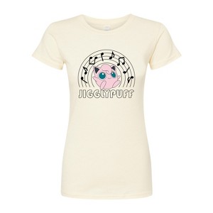 Women's - Pokémon - Jigglypuff Music Notes Fitted Graphic T-Shirt - 1 of 3