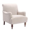 Polyester Striped Arm Chair with Comfortable Upholstery, Durable Build, and Stylish Accent - 3 of 4