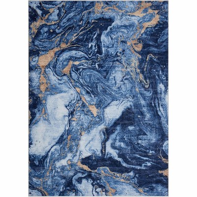 Boho Vintage Abstract Area Rug Machine Washable, Non-Slip Low Pile Carpet for Living Room Dining Room Kids Room Farmhouse Decor