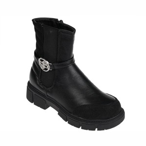 bebe Girl's Fashion Chelsea Boots Ankle Shoes for Kids with Back Quilted Collar - 1 of 4