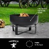 Good Directions Viking 32" XXL Outdoor Fire Pit Black - 2 of 4
