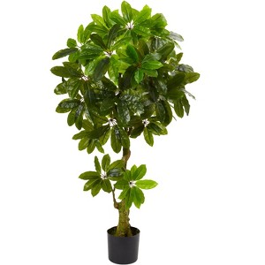 Nearly Natural Schefflera Artificial Tree UV Resistant (Indoor/Outdoor) - 1 of 4
