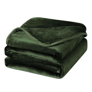 PiccoCasa 330 GMS Microfiber Polyester Luxury Flannel Fleece Soft Bed Blankets - 1 of 4