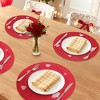 REGALWOVEN Farmhouse Placemats Set of 6 Woven Placemats Washable Kitchen Table Mat for Dining Table Decor and Holiday Party - 2 of 4