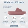 CUSHIONAIRE Feather Slides – Comfortable Cloud Cushion House Slippers for Women, Indoor Outdoor EVA Foam Foot Spa Shower Shoes, Non-Slip Arch Support - 3 of 4