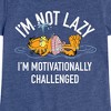 Girls' - Garfield - Not Lazy Fitted Short Sleeve Graphic T-Shirt - 2 of 4