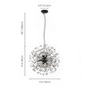 Rennnsan Lyvorra 19"W 9-Light Sputnik Dandelion Crystal Modern Glam Dimmable Chandelier - 3 of 4