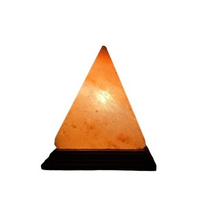 Q&A Himalayan Salt Pyramid Shape Table Lamp - 1 of 4