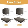 MAXYOYO Giant Bean Bag Bed - Corduroy Bean Bag Turn into Bed, Dark Grey - 2 of 4