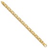 Black Bow Jewelry Mens 10mm 14K Yellow Gold Fancy Byzantine Chain Bracelet, 8.5 Inch - 2 of 3