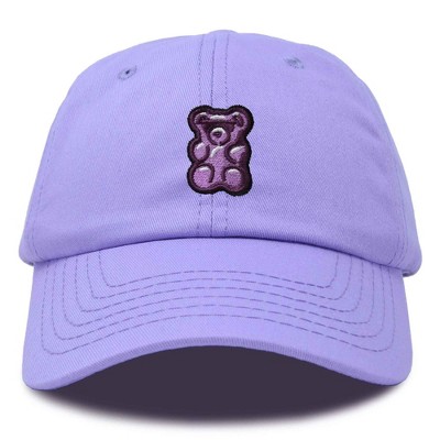 Dalix Purple Gummy Embroidered Cotton Dad Hat Baseball Cap Adjustable Womens