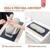 Saviland Pro Salon Arm Support: Foldable Leather Cushion w/ Non-Slip Base - Ergonomic Nail Tech Bench System. - 2 of 4
