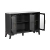 CAVINAS Wooden Dresser Buffet Cabinet Storage Sideboard with Display Glass Design,Freestanding Cabinet for Kitchen,Dining Room,Living Room - 3 of 4