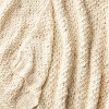 Honeycomb Textured Knit Throw Blanket Cream - Threshold™ designed with Studio McGee - image 4 of 4