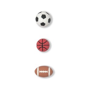 Yoobi Mini Eraser 3D Sports: Cute Novelty Erasers, School Supplies for Kids, Multicolored, Pack of 3 - 1 of 2