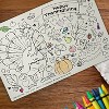 4E's Novelty 12 Pack Thanksgiving Placemat Activity for Kids & Adults - Perfect Disposable Paper Placemats 11x17, Fall Turkey Table Decor & Crafts - 3 of 4
