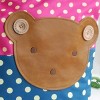 Slickblue Cute Bear Hand-Appliqued Tote Bag for Kids —Multi Color & Sizes, Shoulder Strap, Interior Pocket - 3 of 3
