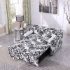 NicBex Modern Convertible Sleeper Chair,Pull-out Sofa Bed with Adjustable Back,Soft Couches with Sturdy Wood Frame for Living Room,White Black - 4 of 4