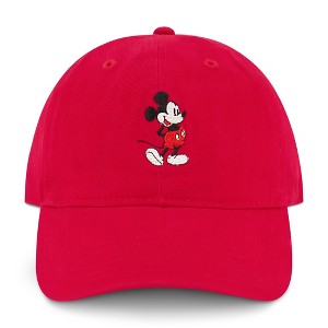 Disney Adult Mickey Mouse Embroidered Cotton Adjustable Dad Hat - 1 of 3