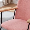 CAVINAS Adjustable Headrest Glider Rocking Chair,High Back Bonded Leather Nursery Chair,Modern Rocker for Living Room,Bedroom - 4 of 4