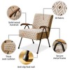 BABYYER Fabric Armchair, Modern Accent Chair, High Back Reading Chair with Metal Legs and Soft Padded, Sofa Chairs for Living Room - 2 of 4