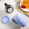 GustoWave 16 Oz Porcelain Tea Mug with Infuser and Lid – Microwave Safe, Ergonomic Handle, Lead-Free Glaze, for Loose Leaf Tea - 3 of 4