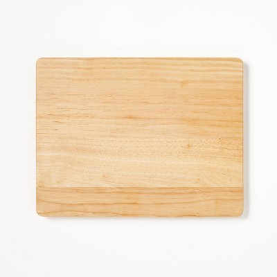 10x13 Nonslip Rubberwood Cutting Board Natural - Figmint™ : Target