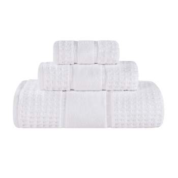 4pcs Christy Towels Set Hand Towel Bath Towel Designer Zero Twist 650GSM  White