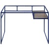 PAGED 47 Inches Computer Desk Modern Simple Office Desk with 3 Drawers and 2-Tier Shelf for Office, Study - 2 of 4