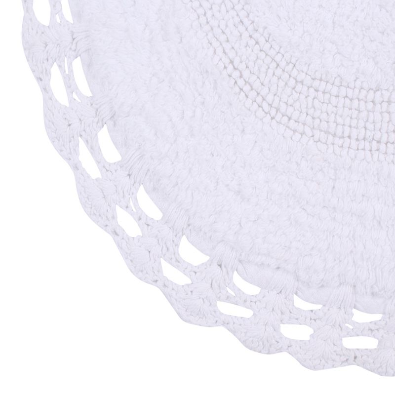 Hampton Crochet Collection Cotton Reversible Tufted Bath Rug - Home Weavers, 3 of 5