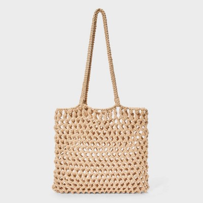 Crochet Shopper Market Tote Handbag - A New Day™