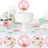 Big Dot of Happiness Floral Let's Par-Tea - Garden Tea Party Giant Circle Confetti - Party Decorations - Large Confetti 27 Count - 3 of 4