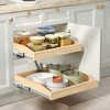 LOVMOR Pull Out Cabinet Organizer 10.5" W x 21" D, Soft Close Slide Out Drawer Storage for Kitchen, Pull-Out Organizer Storage for Base Cabinet - 3 of 4