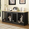 FUFU&GAGA Indoor Furniture Style Dog Kennel with Removable Divider for 2  Dogs - 2 of 4