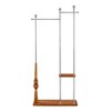PAGED 70" Industrial Coat Rack - Solid Wood & Stainless Steel Double Layer Storage for Coats, Hats & Shoes - 3 of 4