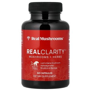 Real Mushrooms RealClarity™, Mushrooms + Herbs, 60 Capsules - 1 of 4