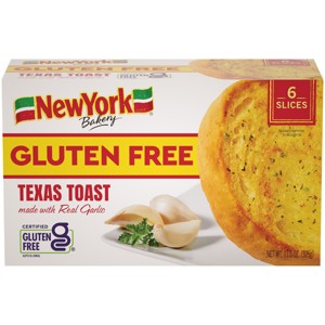 New York Bakery Gluten Free Frozen Garlic Texas Toast - 11.5oz/6ct - 1 of 4