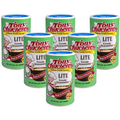 Tony Chachere's Lite Creole Seasoning - 6 pack, 8 oz