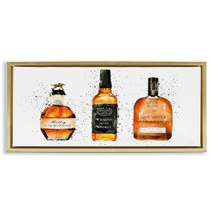 Stupell Industries Funny Phrases Whiskey Bottles, 25" x 11" - 1 of 4