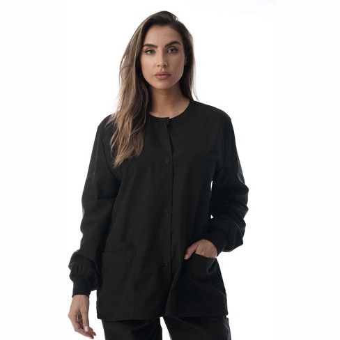Just Love Womens Solid Jacket Uniform Coat - Nurses Scrub Labcoat : Target