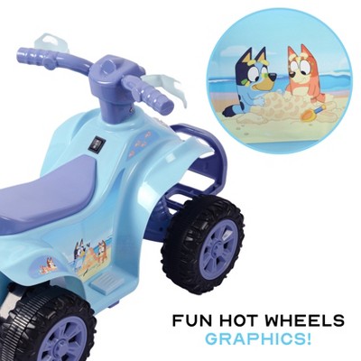 Bluey 6V Light Blue and Purple Kids Quad