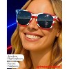 grinderPUNCH 2 Pair Combo Patriotic American US Flag Sunglasses Bulk USA - 3 of 4