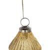 NAYSAYE Party Decoration and Accessories Glass Christmas Ornaments Set of 6 for Holiday Party Decorations, Gold, 2.6"*4.4"*0.11" - 4 of 4