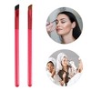 Unique Bargains Multifunction Eyebrow Brush Concealer Brush Three-Dimensional Concealer Makeup Brush Coffee Black 2 Pcs - 2 of 4