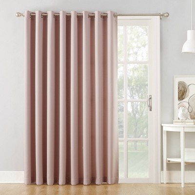 Sun Zero Barrow Front Door Sidelight Curtain Panel With Tie Back