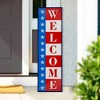 Northlight Americana "Welcome" Metal Porch Board Sign Decoration - 40" - 2 of 4