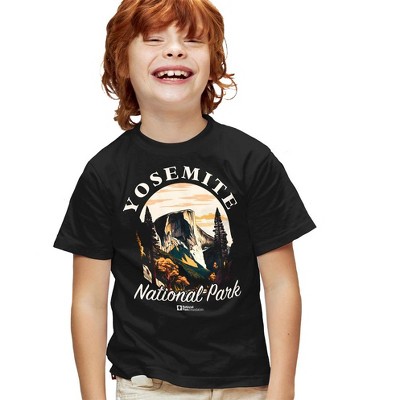 Yosemite National Park Classic Kids T Shirt For Youth Black